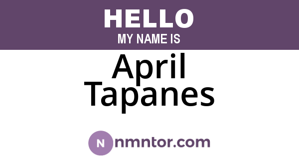 April Tapanes