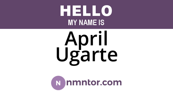 April Ugarte