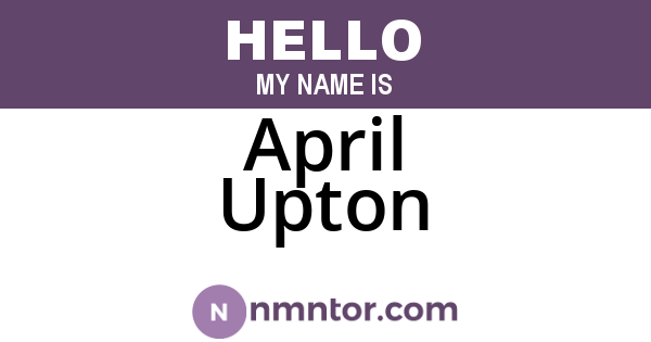 April Upton