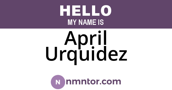 April Urquidez
