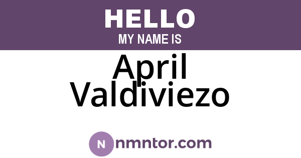 April Valdiviezo