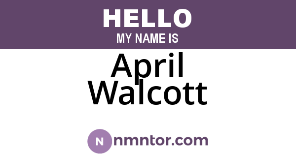April Walcott