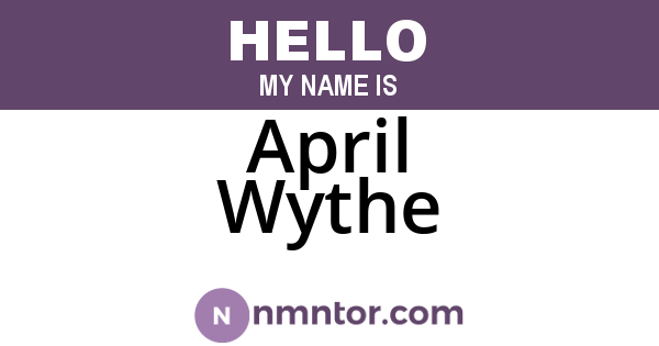 April Wythe
