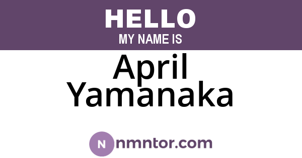 April Yamanaka