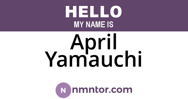April Yamauchi