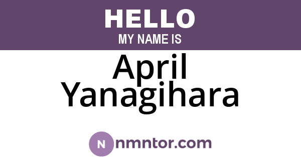 April Yanagihara