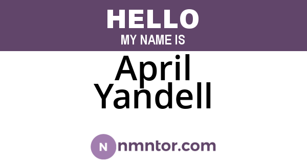 April Yandell