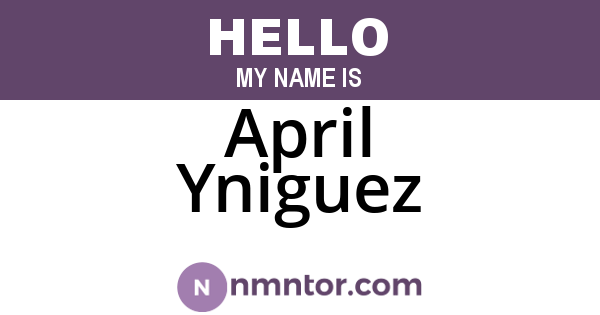 April Yniguez