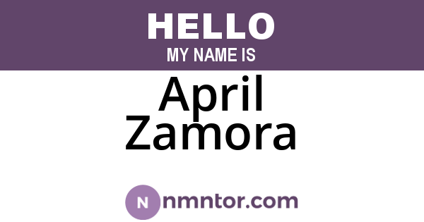 April Zamora