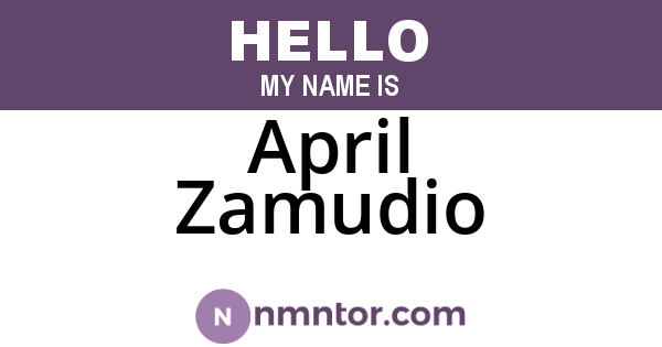 April Zamudio