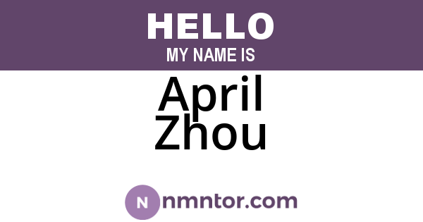 April Zhou