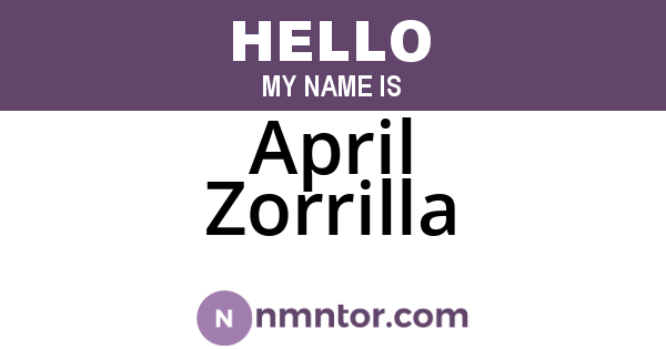 April Zorrilla