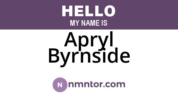 Apryl Byrnside