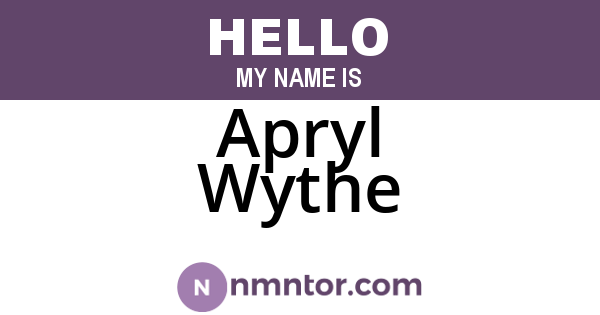 Apryl Wythe