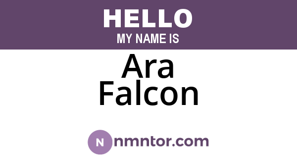 Ara Falcon