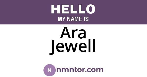 Ara Jewell
