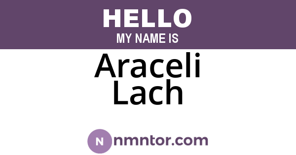 Araceli Lach