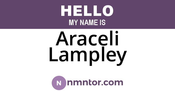 Araceli Lampley