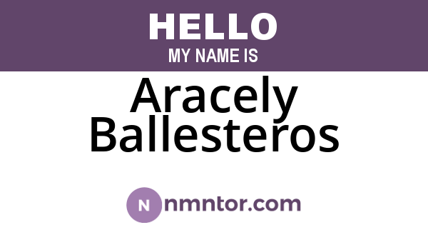 Aracely Ballesteros