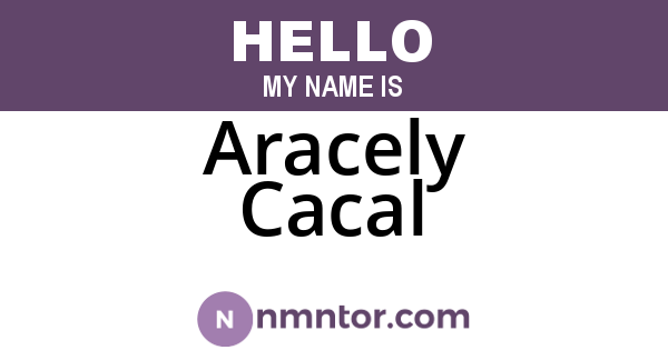 Aracely Cacal