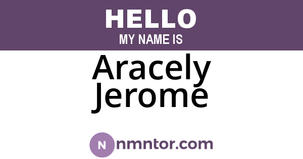Aracely Jerome