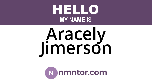 Aracely Jimerson