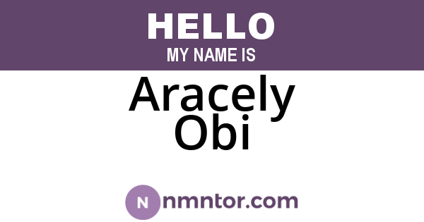 Aracely Obi
