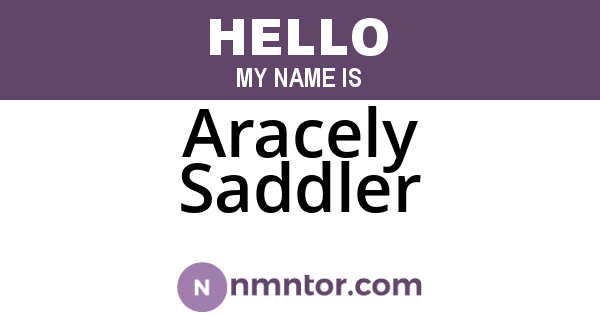 Aracely Saddler