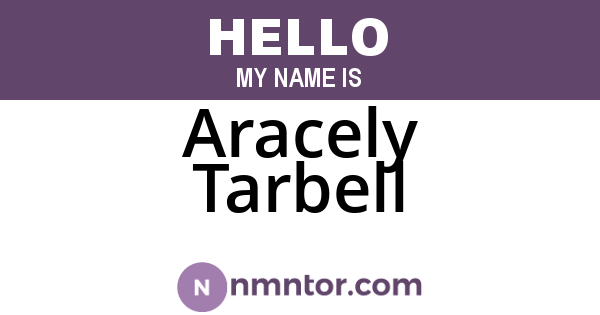 Aracely Tarbell