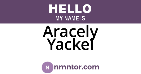 Aracely Yackel