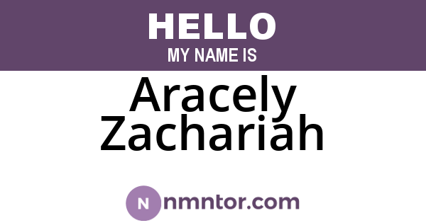 Aracely Zachariah