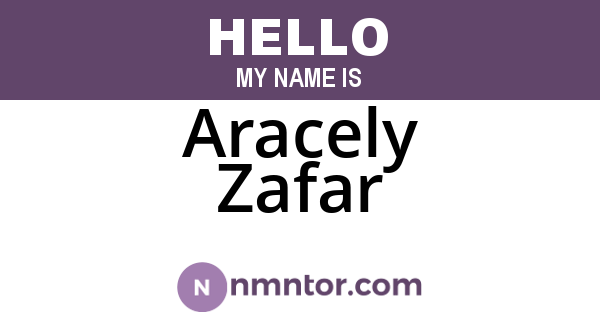 Aracely Zafar