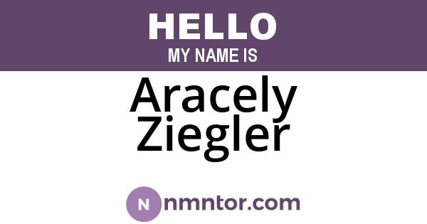 Aracely Ziegler