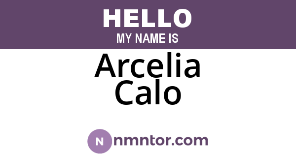 Arcelia Calo