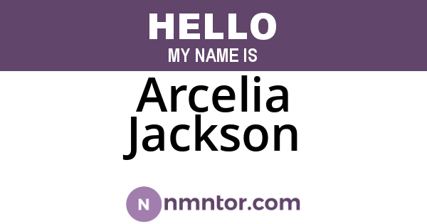 Arcelia Jackson