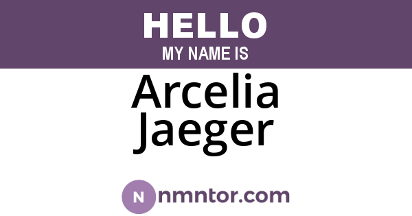 Arcelia Jaeger
