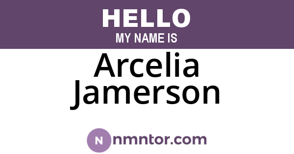 Arcelia Jamerson