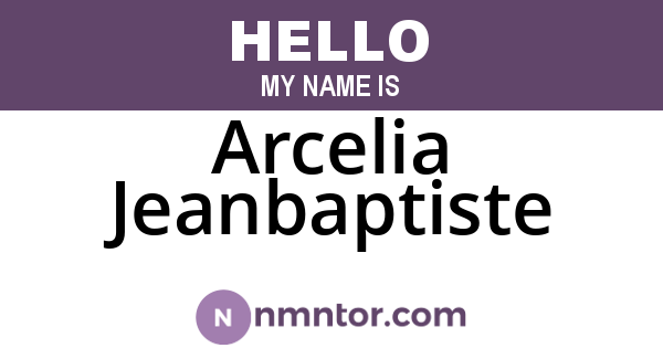 Arcelia Jeanbaptiste