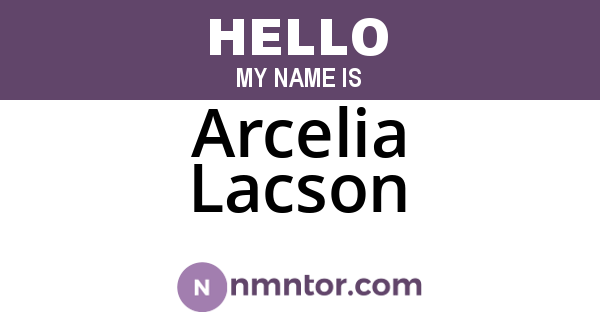 Arcelia Lacson