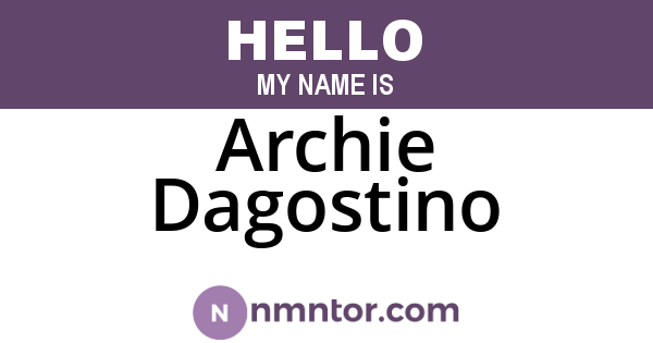 Archie Dagostino