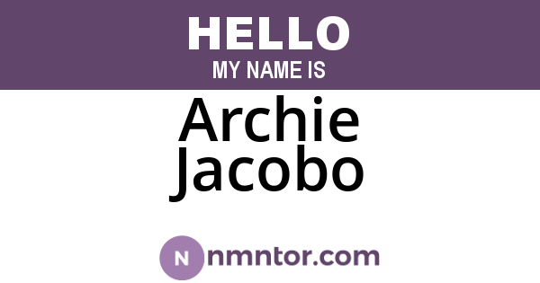 Archie Jacobo