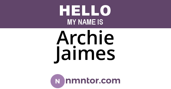 Archie Jaimes