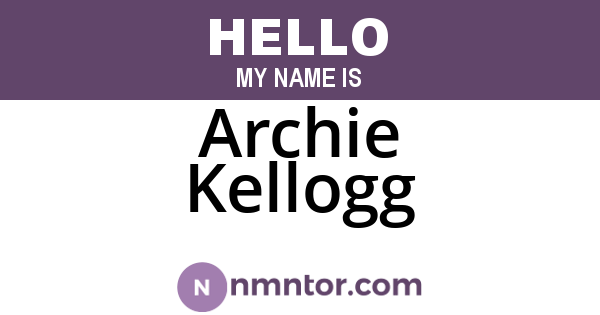 Archie Kellogg