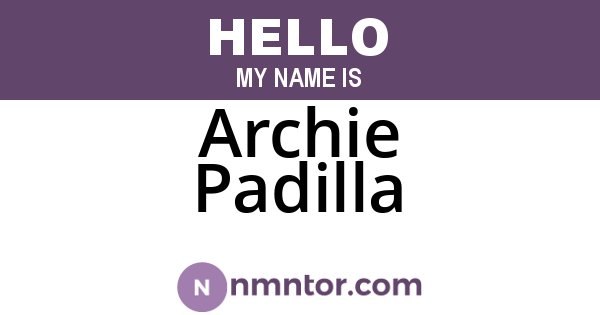 Archie Padilla