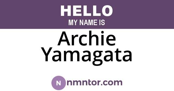 Archie Yamagata