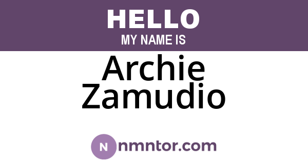 Archie Zamudio