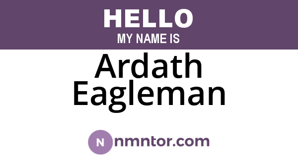 Ardath Eagleman