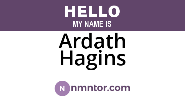 Ardath Hagins