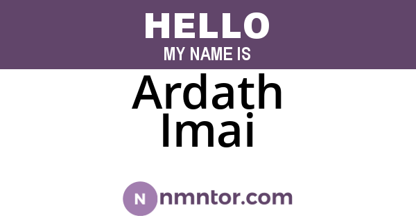 Ardath Imai