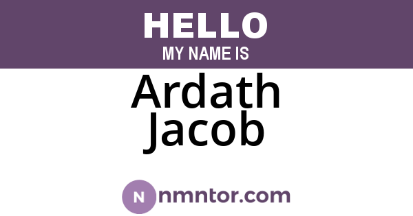 Ardath Jacob